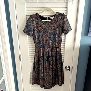 Metallic LulaRoe Dress Size M